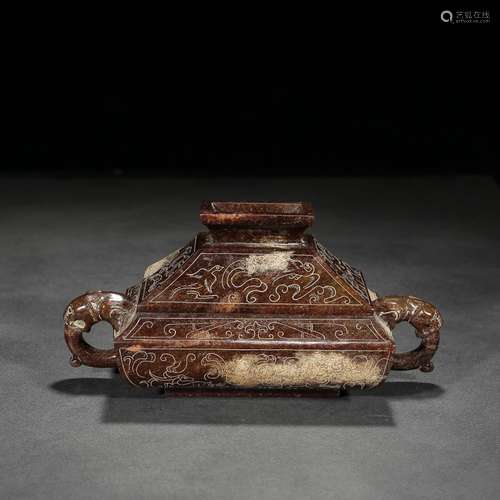 Ancient: hetian jade longnu ear sifang ð ª delighted many cu...