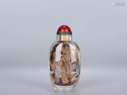 - natural crystal snuff bottle "narrative"Specific...