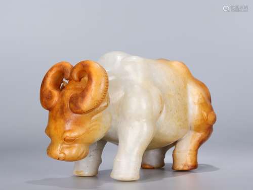 Hetian jade "god cow" furnishing articlesSpecifica...