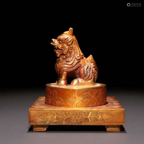 Copper and gold benevolent arrange ushering seal.Specificati...