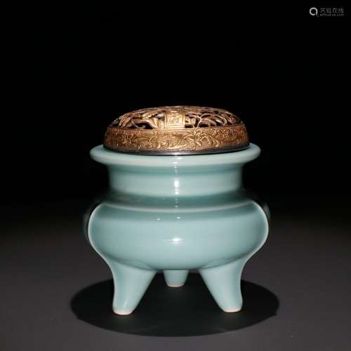 : shadow blue glaze three foot incense burnerSpecification: ...
