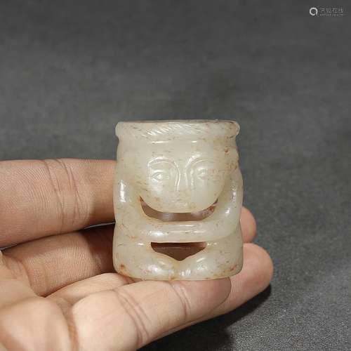 : hetian jade the lad BanZhiSpecification: circle mouth thic...