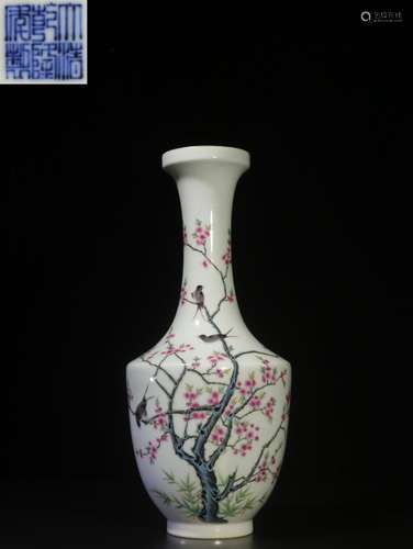 ."" beaming bottle hand-painted pastelSize: 32.8 c...