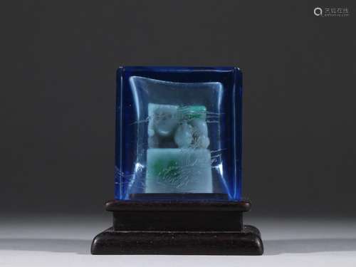 Jade carving benevolent wishes seal a torsionSpecification: ...