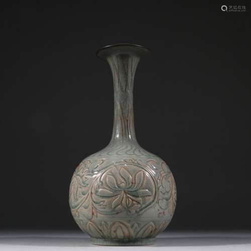 Yao state kiln carved flower high neck designSpecification: ...