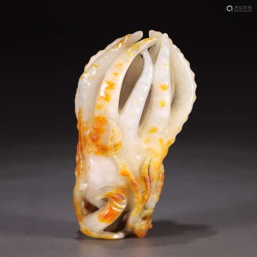 : hetian jade bergamot furnishing articlesSize: 9.2 cm long,...