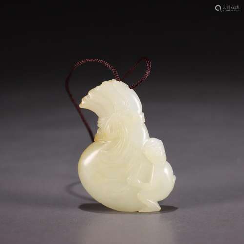 : hetian jade "handed down seal hou" blessing bag ...