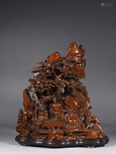 The eight immortals, boxwood dashanzi furnishing articlesSpe...