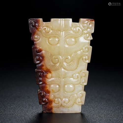 And Tian Shan beast jade, jade oil moisten, inscription, the...