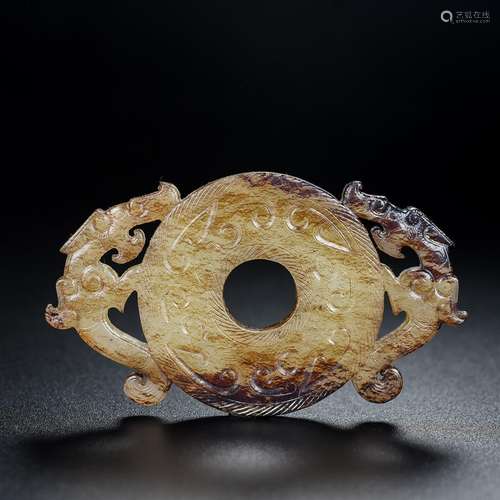 Hetian seed makings profile longnu wall, exquisite jade oil ...