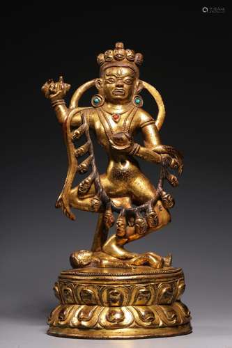 , copper dakini statues23 cm high, 11.1 cm long, weighs 2009...