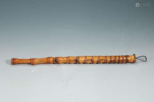 Luo Zhu brushSize: 25.5 cm long.Brush bamboo, patina natural...