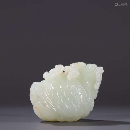 Old hetian jade ruyi put a gooseSpecification: high 5.1 6.3 ...