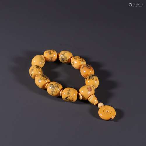 Old teeth, weidiao hand stringSpecification: X1.8 bead diame...