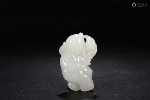 : put a hetian jade the ladHigh 3.6 cm long, 5.3 cm thick 1....
