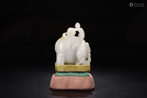 : hetian jade lad wash as furnishing articlesLong and 5.9 cm...