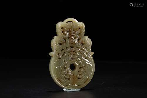 Appropriate children grow, hotan jade engraved look profile ...