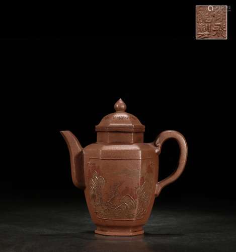 All previous dynasties pot of ancient bronze mirrorMeander p...