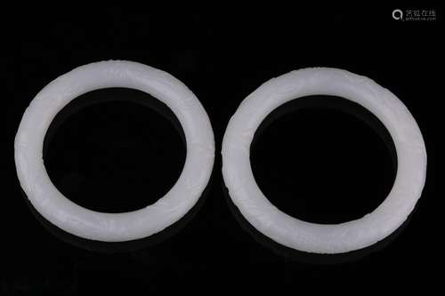 , hotan jade many children bracelet a diameter of 7.9 cm, 5....