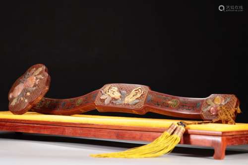, "" carved lacquerware kam embedded treasure bles...