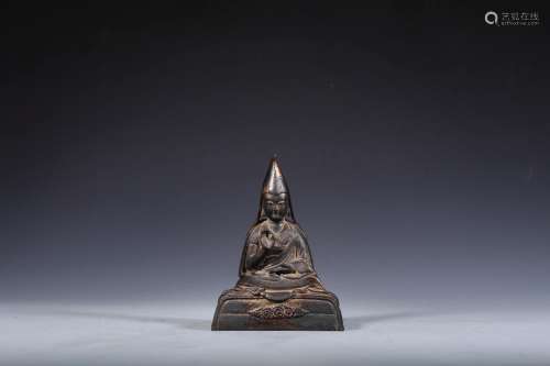 , copper tsongkhapa caveSize: 14 * 8.5 * 19 cm weight: 1576 ...