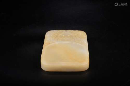 Hetian jade ruyi tattoo ink stoneSize: 9 * 12 * 2 cm weight:...