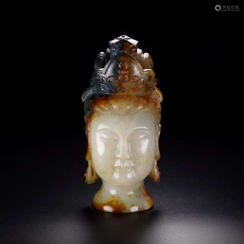 Hetian jade Buddha first, the quality of the jade oil moiste...