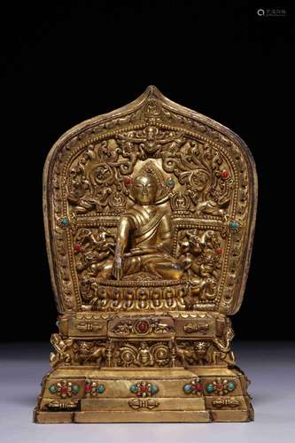 , copper guru like 15.5 cm high, 9.8 cm long, 6 cm wide, wei...