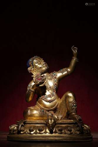 , mahasiddha statues 23 cm high, 19.5 cm long and 14 cm wide...