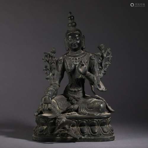 Copper guan YinSize is 35.5 22.5 thick 19 cm wide weighs 720...