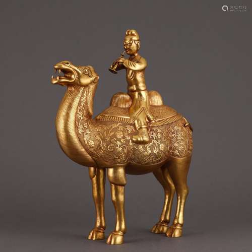 Copper and gold characters camel furnishing articlesSize 35....