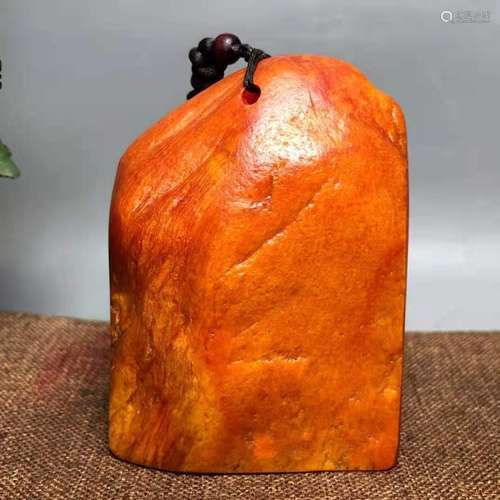 Chinese Natural Shoushan Stone Hand carved Exquisite Seal   ...