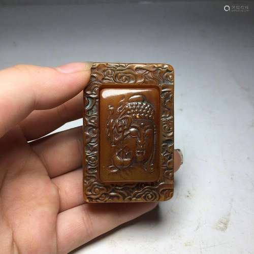 Chinese Natural Shoushan Stone Hand carved Exquisite Seal 16...