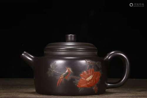 Chinese Yixing Zisha Clay Handmade Exquisite Teapot 48936