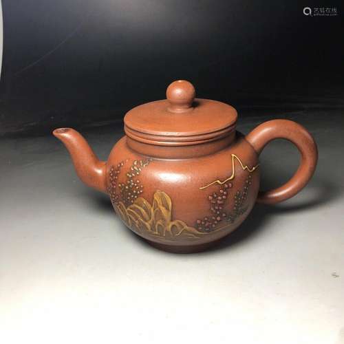 Chinese Yixing Zisha Handmade Exquisite Teapot 11806