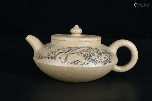 Chinese Yixing Zisha Clay Handmade Exquisite Teapot 35552