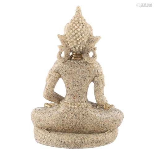 ( Gold)03 Table Ornament Buddha Statue Carving Statue Home O...