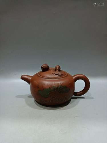 Chinese Yixing Zisha Clay Handmade Exquisite Teapot 59901