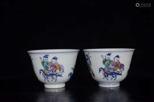 Chinese Porcelain Handmade Exquisite pattern Cups 11357