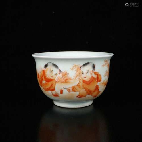 Chinese Pastel Porcelain Handmade Exquisite Pattern Cups 187...