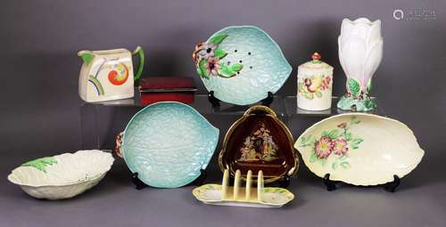 SMALL COLLECTION OF ART DECO AND LATER CERAMICS, including C...