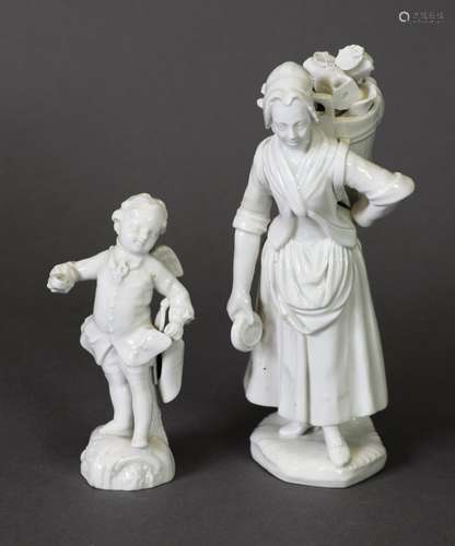 19TH CENTURY ROYAL VIENNA BLANC DE CHINE FIGURE GROUP OF WOM...