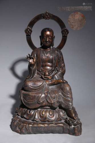 precision casting copper earth treasure bodhisattva's st...