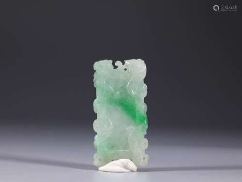 Jade dragon cardSize: 2.4 * 4.8 * 0.5 cm weighs 16.4 g.