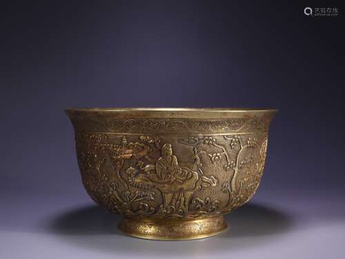 Stories of gold bowlsSize: 17.5 x 9.8 cm weighs 1050 g.