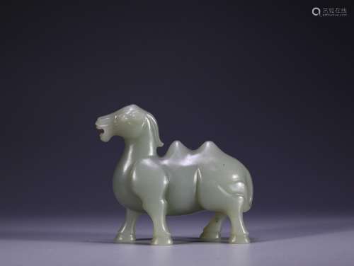 Ancient jade camel furnishing articlesSize: 6.6 * 2.8 * 6.6 ...