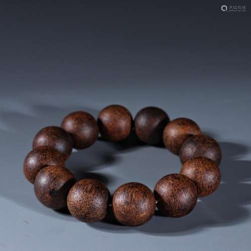 Old aloes, element face hand round bead stringSpecification:...