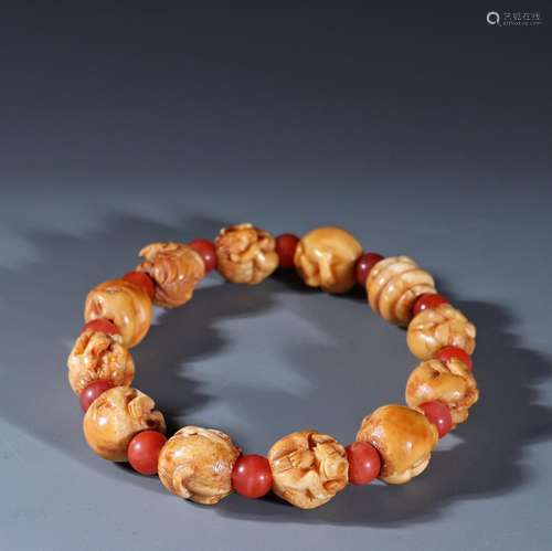 d, bone carving zodiac stringSpecification: the average bead...