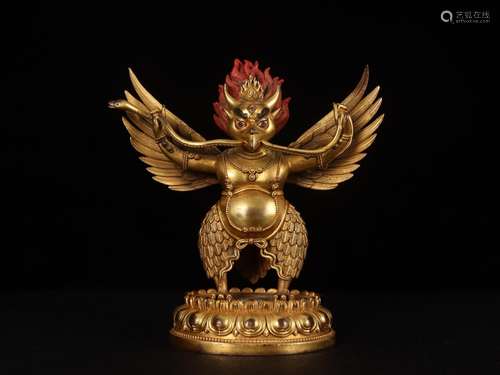 -. Copper and gold golden wings dapeng bird furnishing artic...