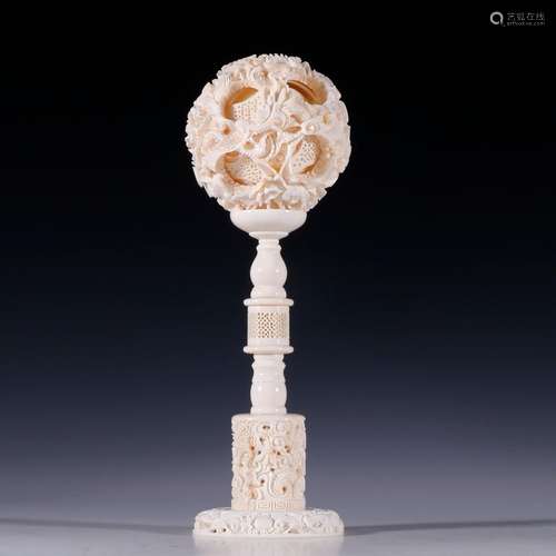 Old.chinese ghost ball furnishing articlesSpecification: (ba...